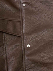 Zipper Studded Structured Biker Jacket