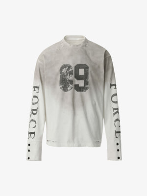 Distressed NO. 09 Long Sleeve T-Shirt 