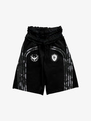 West Coast Letter Graphic Double-Waist Shorts