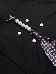 Pleated Design Pendant Decoration Baggy Shorts - 2482 
