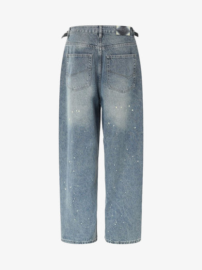 Graffiti Paint-Splatter Jeans