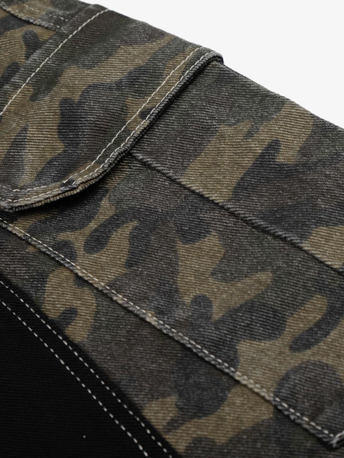 Camo Patchwork Pocket Jorts