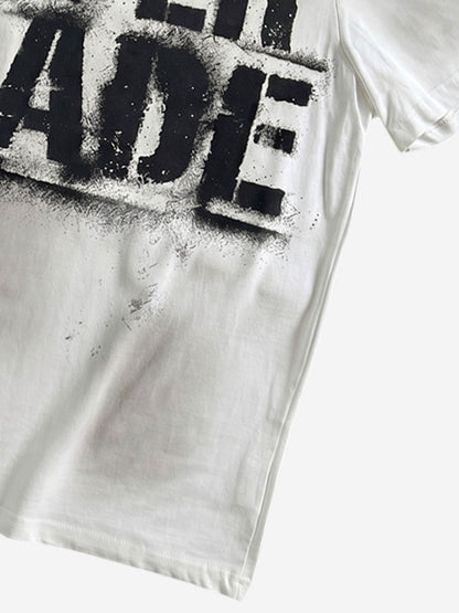 Vintage Washed Logo Print T-Shirt