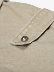 Retro Washed Fleece-lined Hooded Work Jacket 