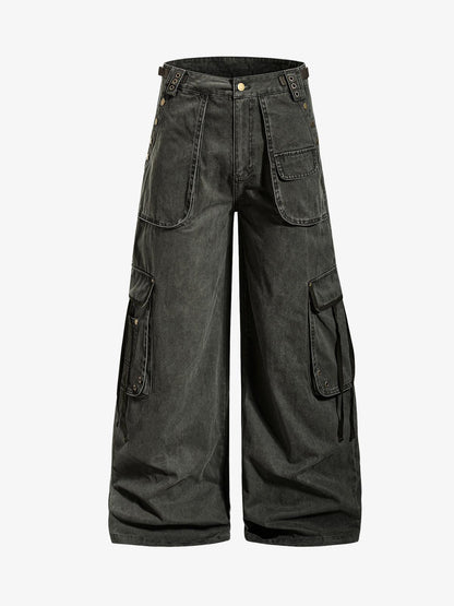 Streetwear Multi-Pocket Baggy Cargo Pants 