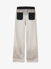 Ornate Graphic Wide-Leg Sweatpants