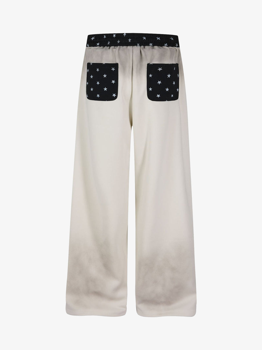 Ornate Graphic Wide-Leg Sweatpants