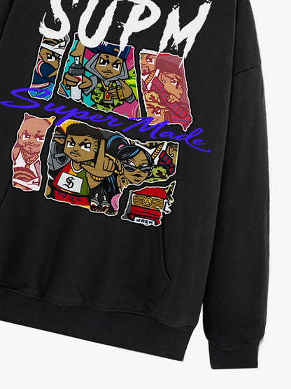Stylish Graphic Hoodie with Unique Character Design for Casual Wear 