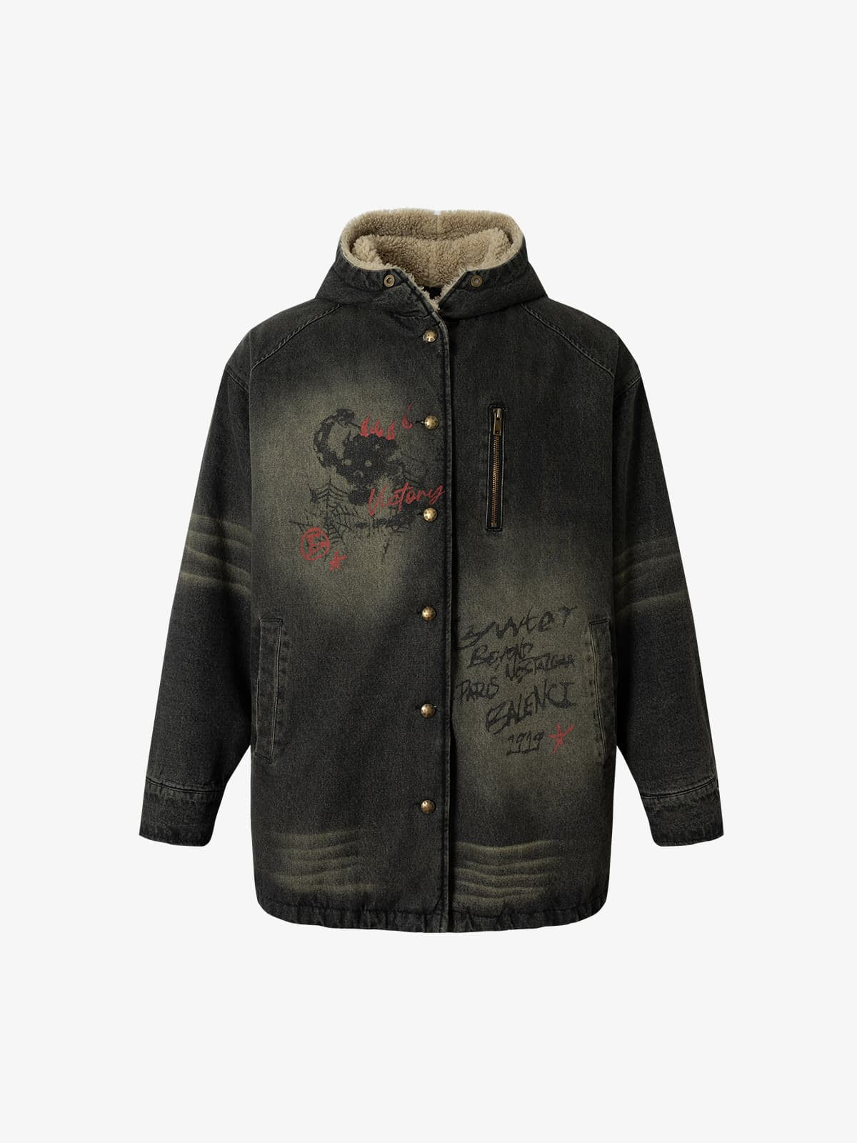 Winter-Ready Corduroy Jacket with Faux Fur Trim for Men 