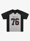 Leopard Print Mesh Football Jersey