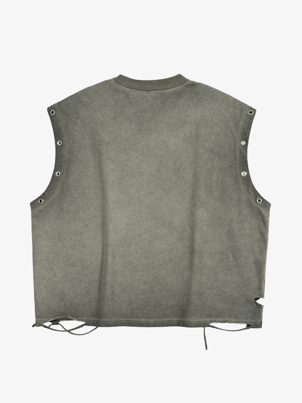 Floral Skeleton Heart Graphic Sleeveless T-Shirt 