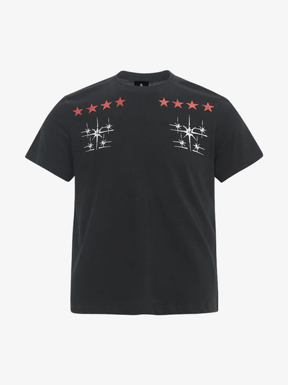 Cyber-Star Gothic Graphic T-Shirt 