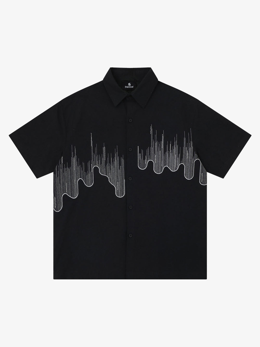 Abstract Skyline Graphic Short Sleeve Shirt 