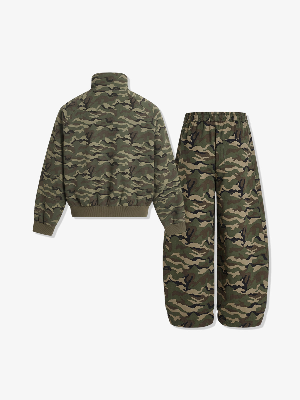 Camo Graphic Stand-Collar Set