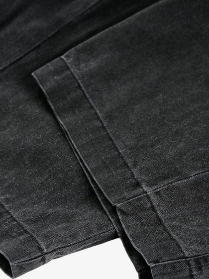 Riveted Pleated Casual Scimitar Pants 