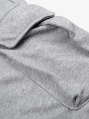 Short cargo en polaire, taille haute, jambes larges, coupe ample, style streetwear