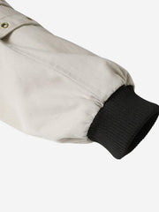 Studded Sleeve Stand-Collar Zip Jacket