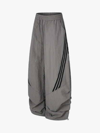 American Vintage-Style Striped Sweatpants