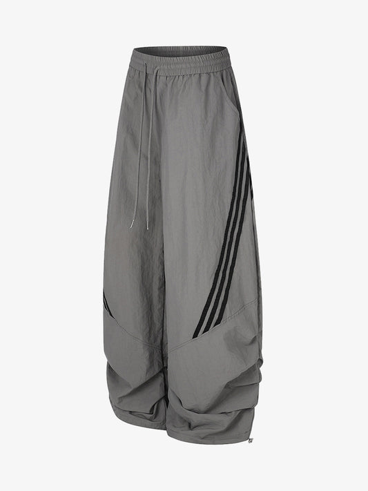 American Vintage-Style Striped Sweatpants