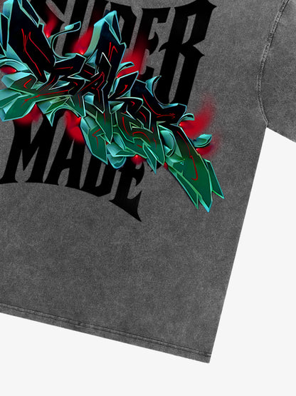 Street Graffiti Stylish Graphic T-Shirt 