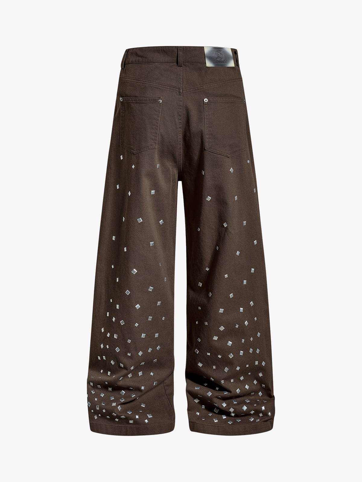 Rhinestone Straight Leg Pants 
