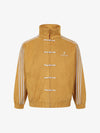 Three-Stripe Patchwork Button-Up Jacket