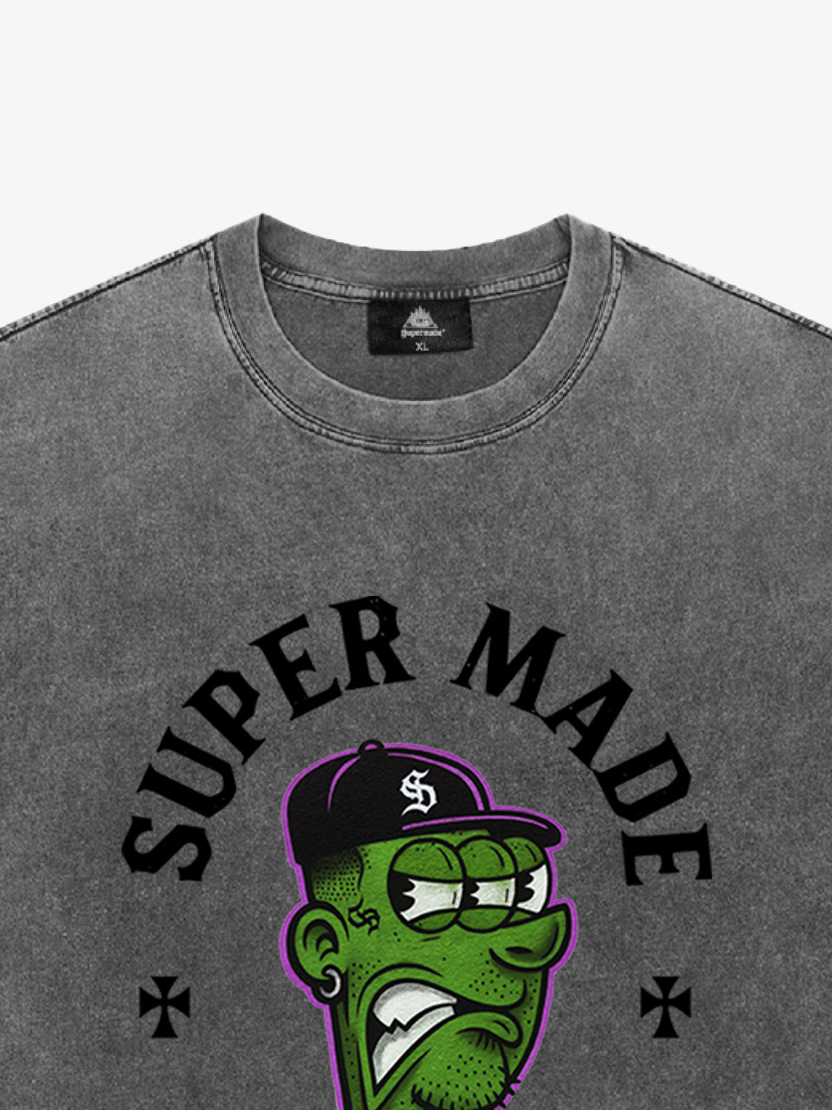 Graphic T-Shirt with Bold Monster Design for Casual Wear 