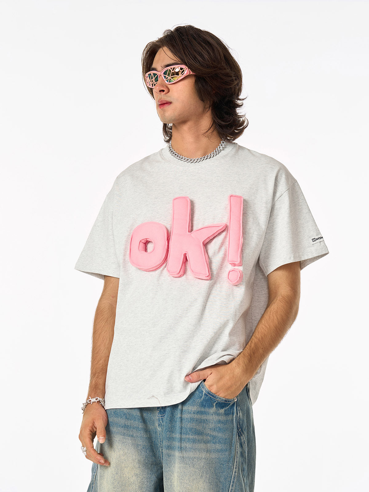 Fun "OK!" Graphic T-Shirt 