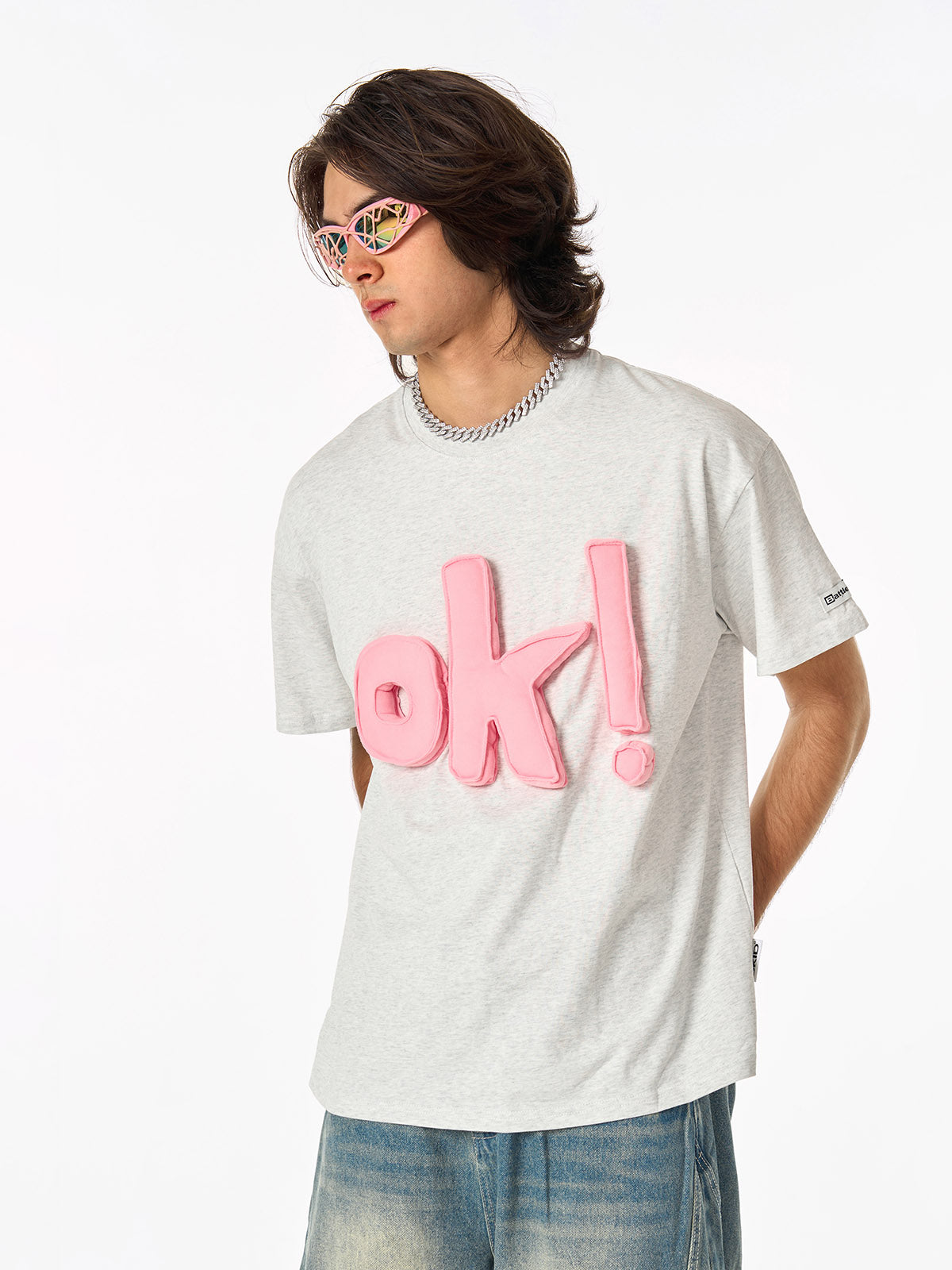 Fun "OK!" Graphic T-Shirt 