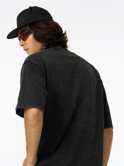 Thesupermade Gangsta Rapper Oversize Graphic T-shirt  - 1990 