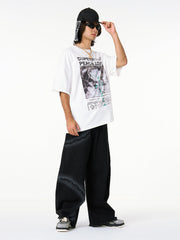 Thesupermade Gangsta Rapper Oversize Graphic T-shirt  - 1990 