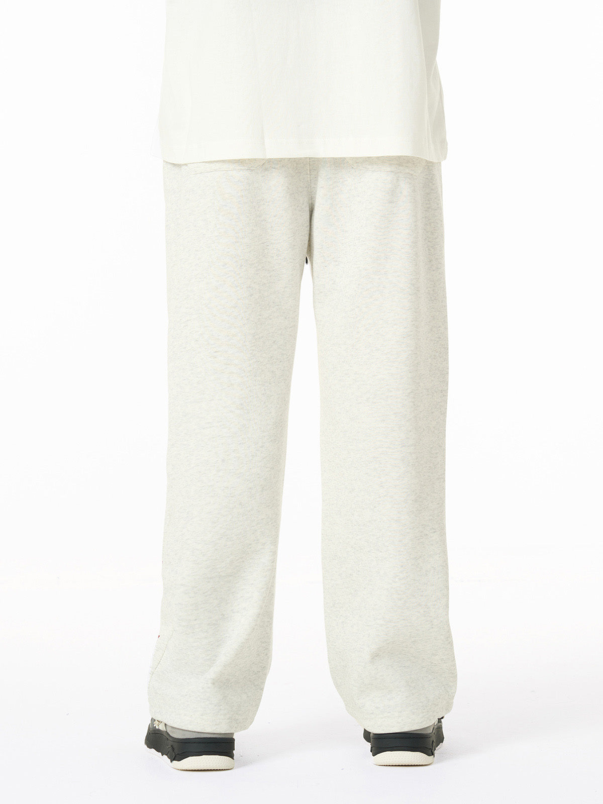 Camouflage Patchwork Contrast Color Lettering Fleece Sweatpants 