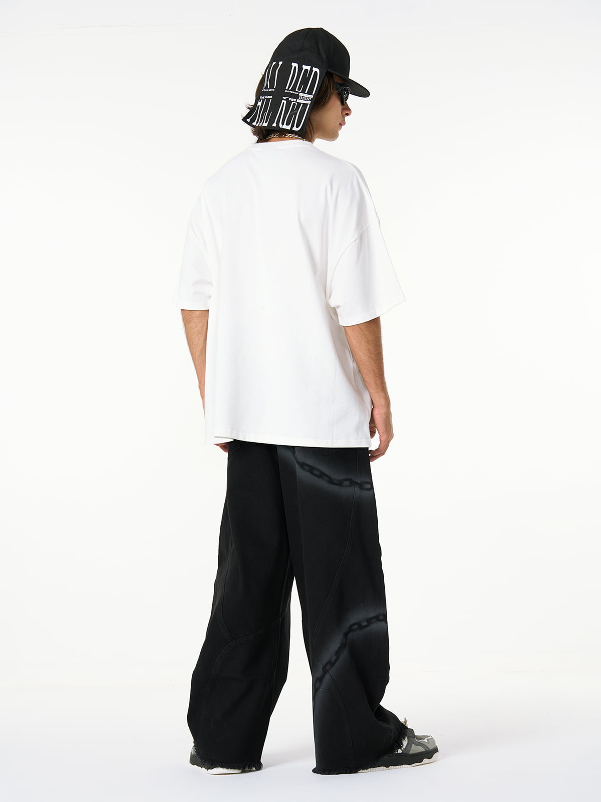 Thesupermade Gangsta Rapper Oversize Graphic T-shirt  - 1990 