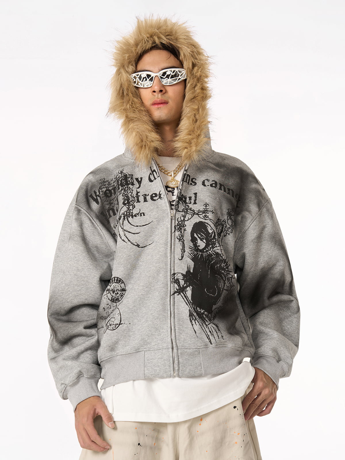 Supermade × Mortemartt Graphic Hooded Jacket- 2279 