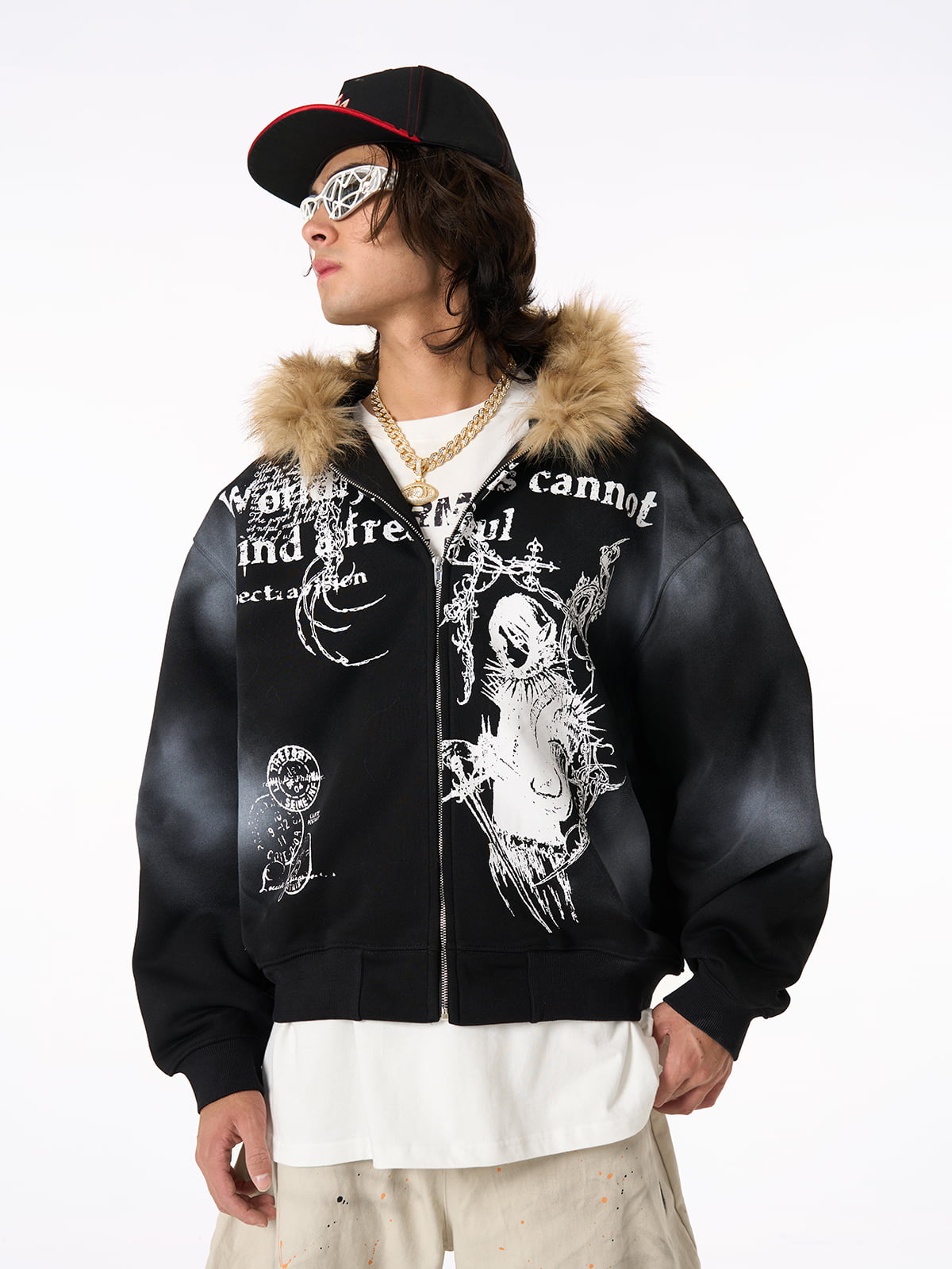 Supermade × Mortemartt Graphic Hooded Jacket- 2279 