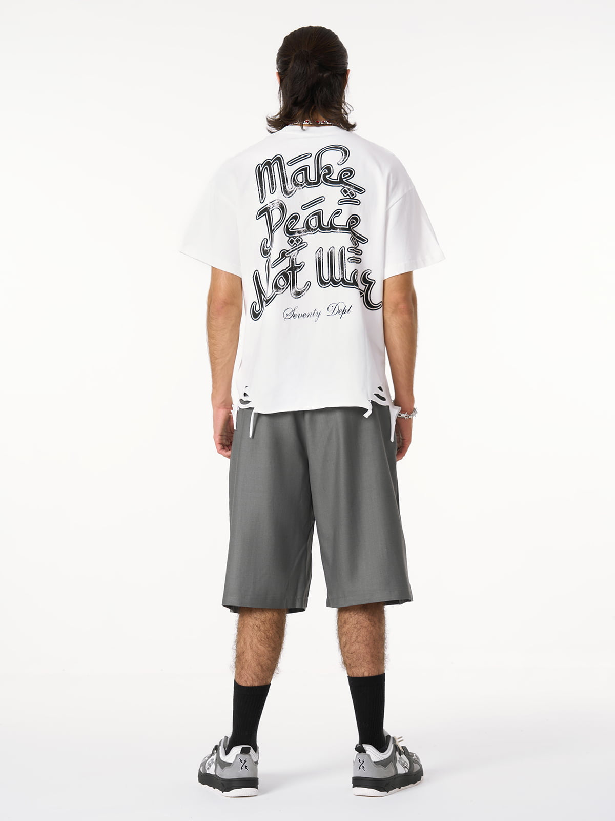 Graffiti Letters Devil Design Graphic T-Shirt 