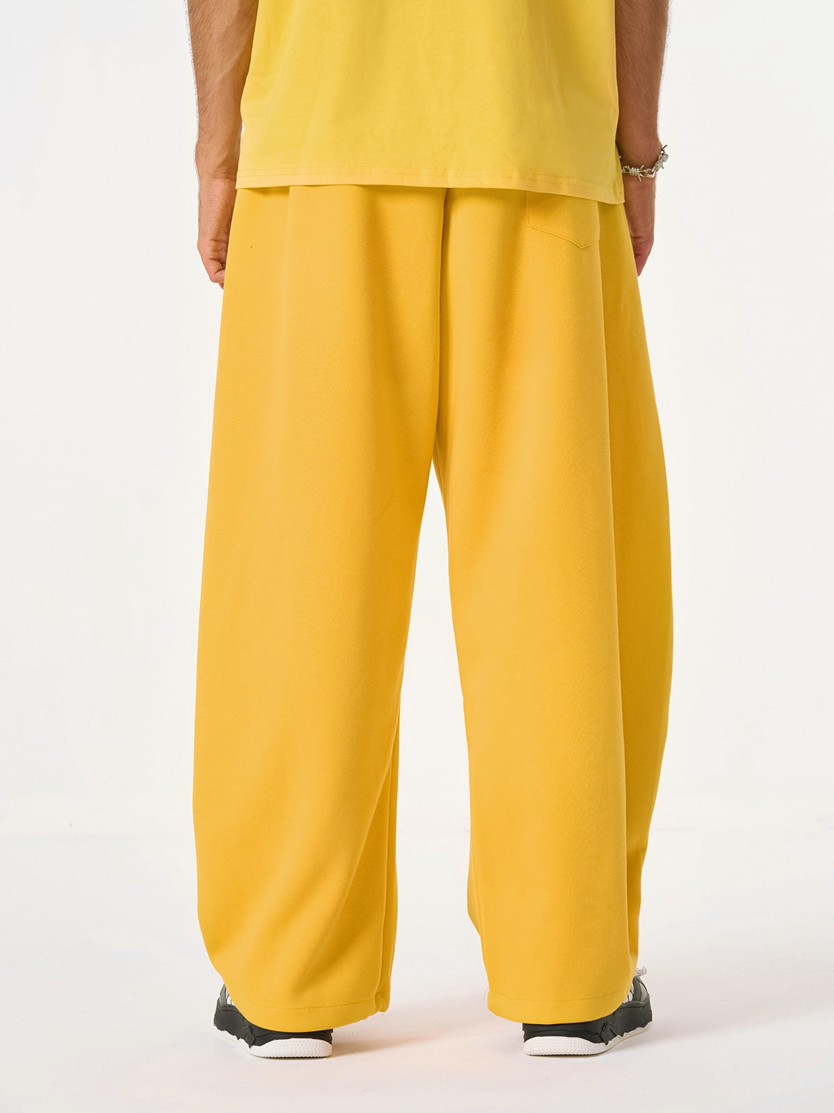 Fleece Vintage Side Stripe Drape Paratrooper Machete Wide Leg Pants 