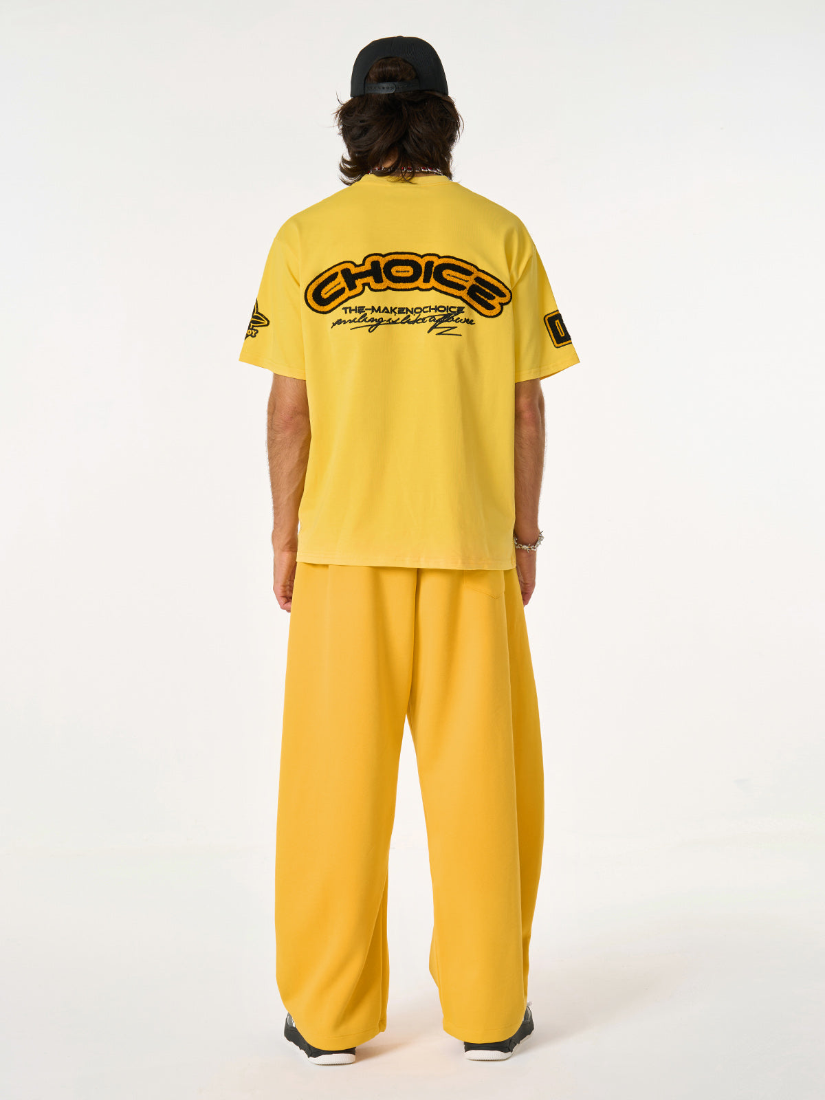 Fleece Vintage Side Stripe Drape Paratrooper Machete Wide Leg Pants 