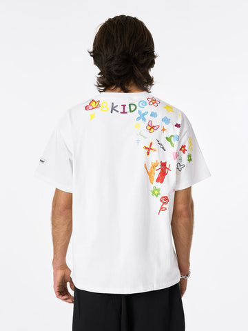Retro Graffiti Hand-Painted T-Shirt 