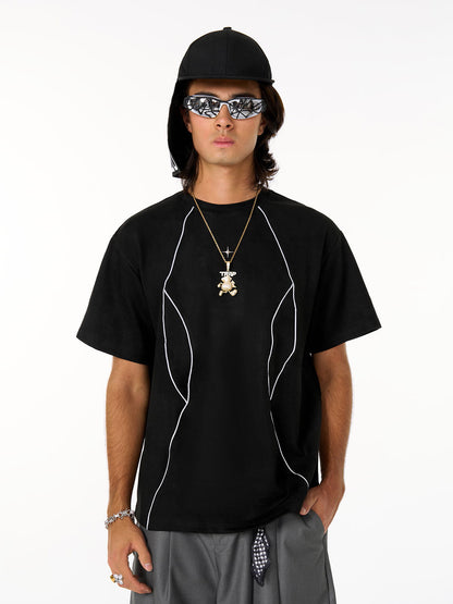 Functional Deconstructed Split Short-sleeved T-shirt - 2437 