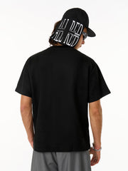 Functional Deconstructed Split Short-Sleeved T-Shirt - 2437 