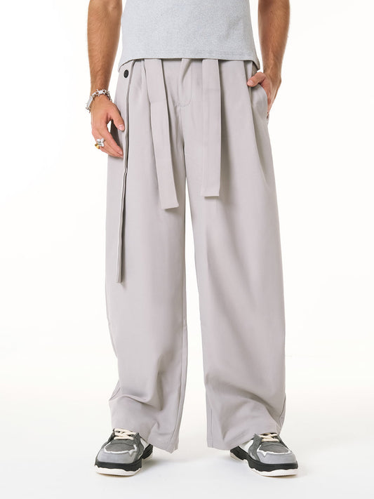 Pleated Belted Machete Track Pants 