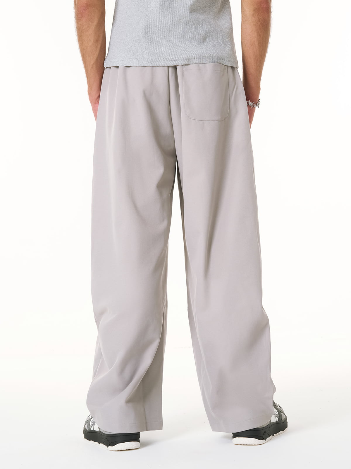 Pleated Belted Machete Track Pants 