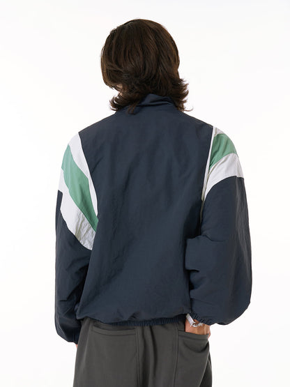 Thesupermade Patchwork Contrasting Windbreaker Jacket 