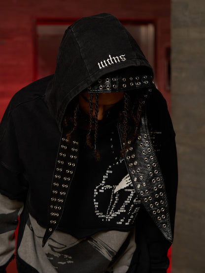Distressed Electronic Exorcist Print Hoodie 