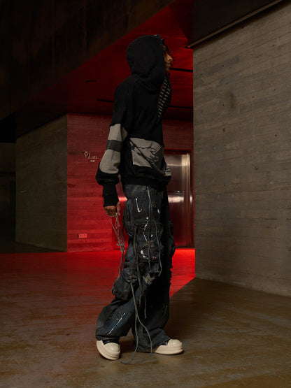 Distressed Electronic Exorcist Print Hoodie 