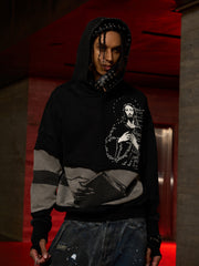 Distressed Electronic Exorcist Print Hoodie 