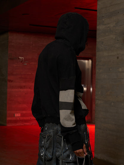 Distressed Electronic Exorcist Print Hoodie 