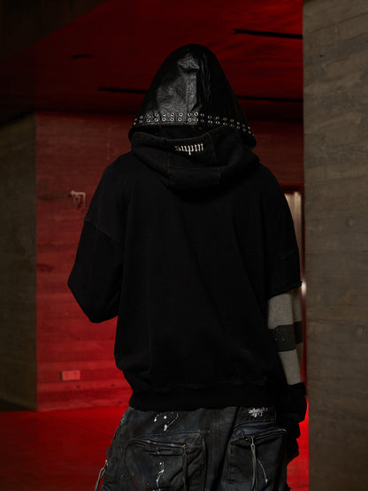 Distressed Electronic Exorcist Print Hoodie 