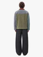 Vintage Pinstripe Pleated Wide-Leg Barrel Pants 
